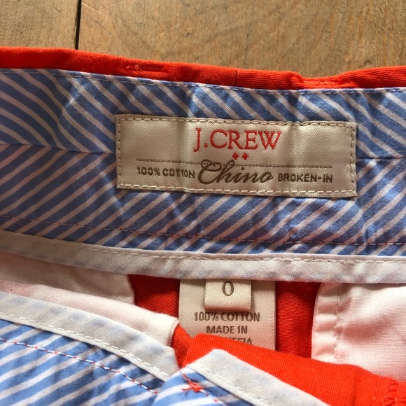 Orange J Crew Chino Short - Picture 2 of 3